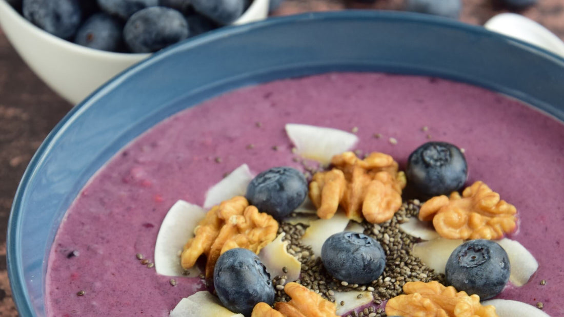 Brain Boosting Blueberry Walnut Smoothie Recipe