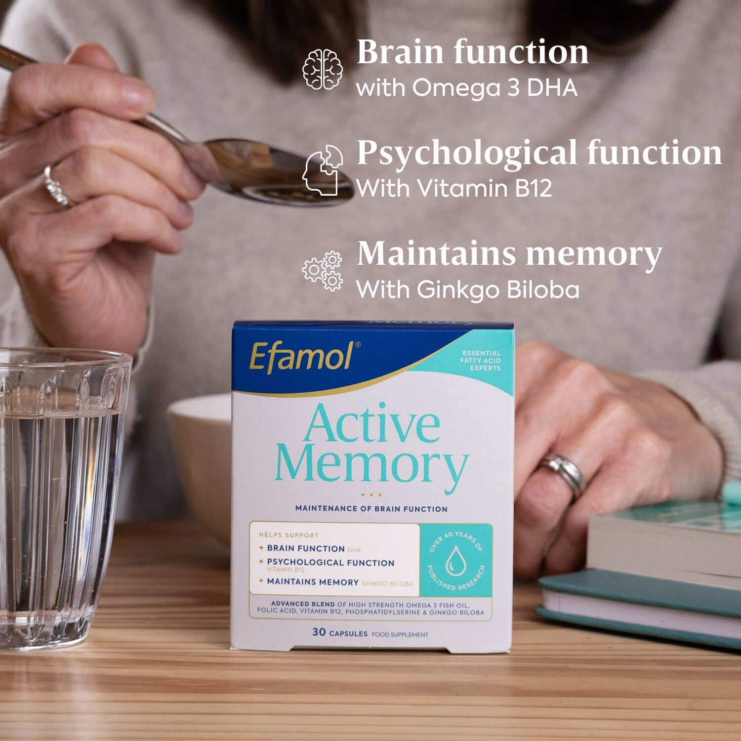 Efamol Active Memory - supports brain function, psychological function and working memory