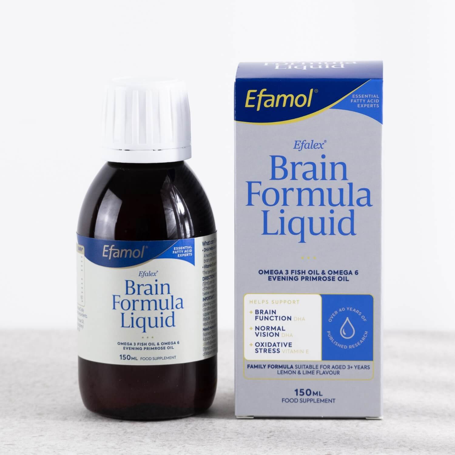 Efamol Efalex Brain Formula Liquid kids brain health and vision supplement