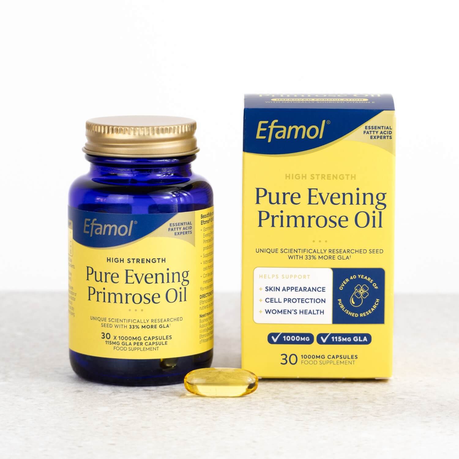 Efamol Evening Primrose Oil Capsules, skin and women's health supplement