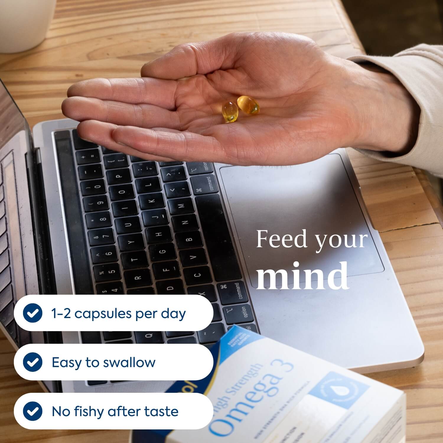 Efamol High Strength Omega 3, easy to swallow, no fishy taste