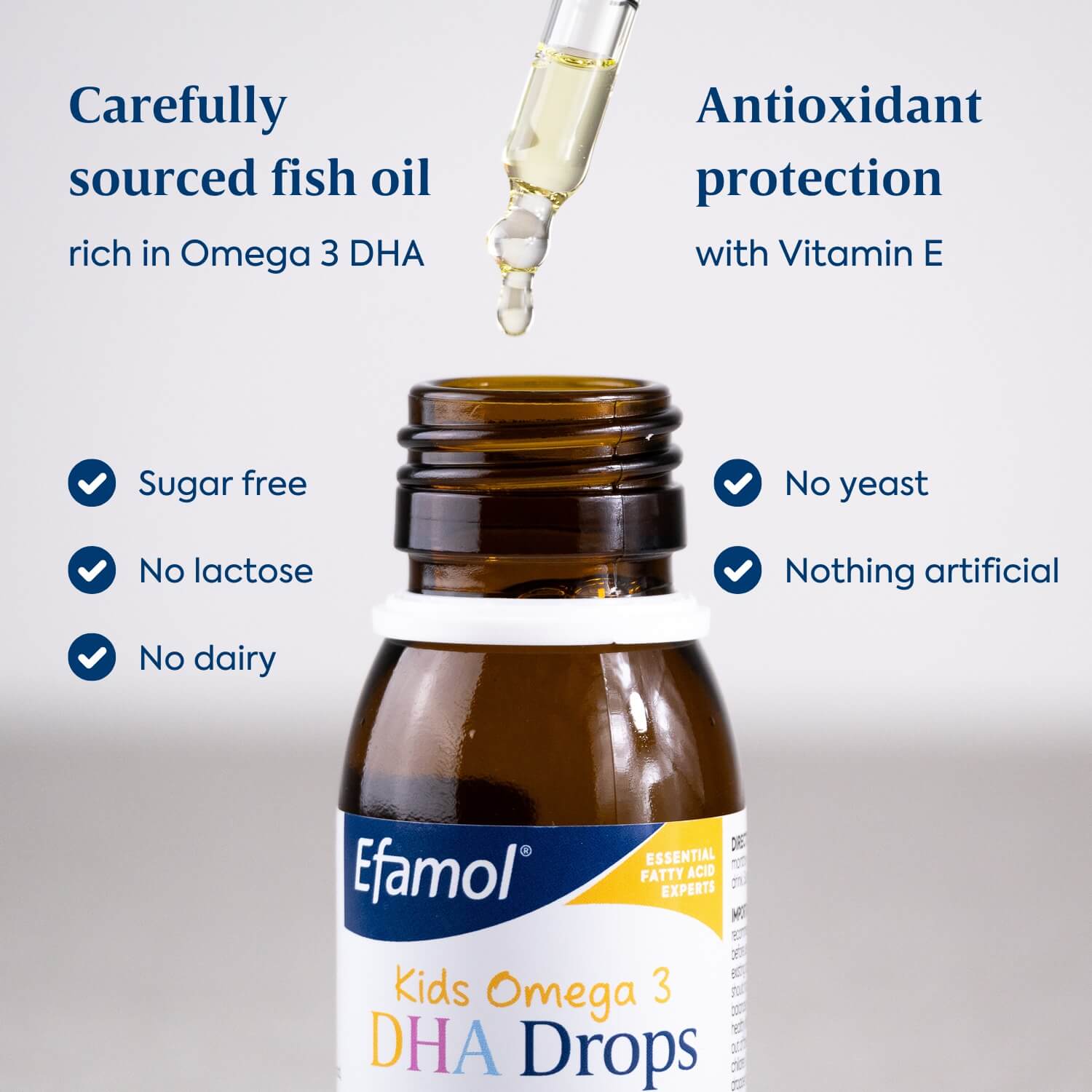 Efamol Kids Omega 3 DHA Drops - sugar free, nothing artificial
